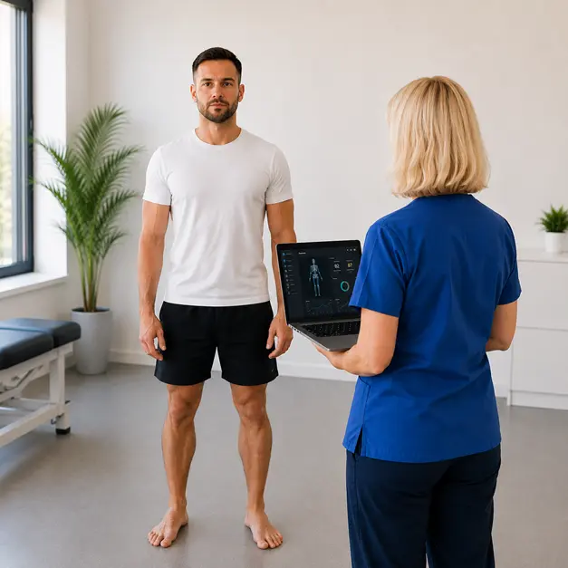 Testi i qëndrimit të trupit gjatë Check-Up-it të Lëvizjes